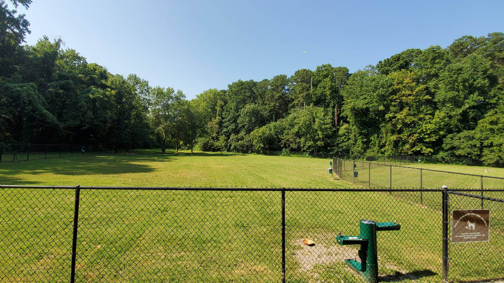 Burger Dog Park Smyrna Large dog enclosure